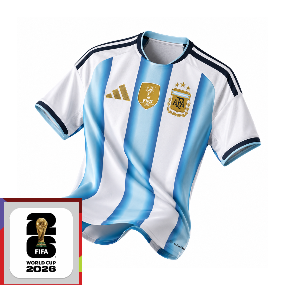 Argentina Home Jersey 2026-2027 incl. FIFA World Cup 2026 Winners Edition Patch