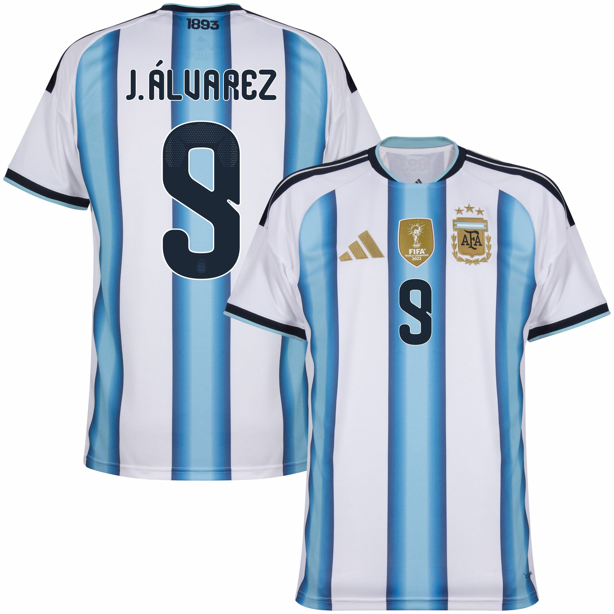 Argentina Home J. Álvarez 9 Jersey 2026-2027 (Official Printing)