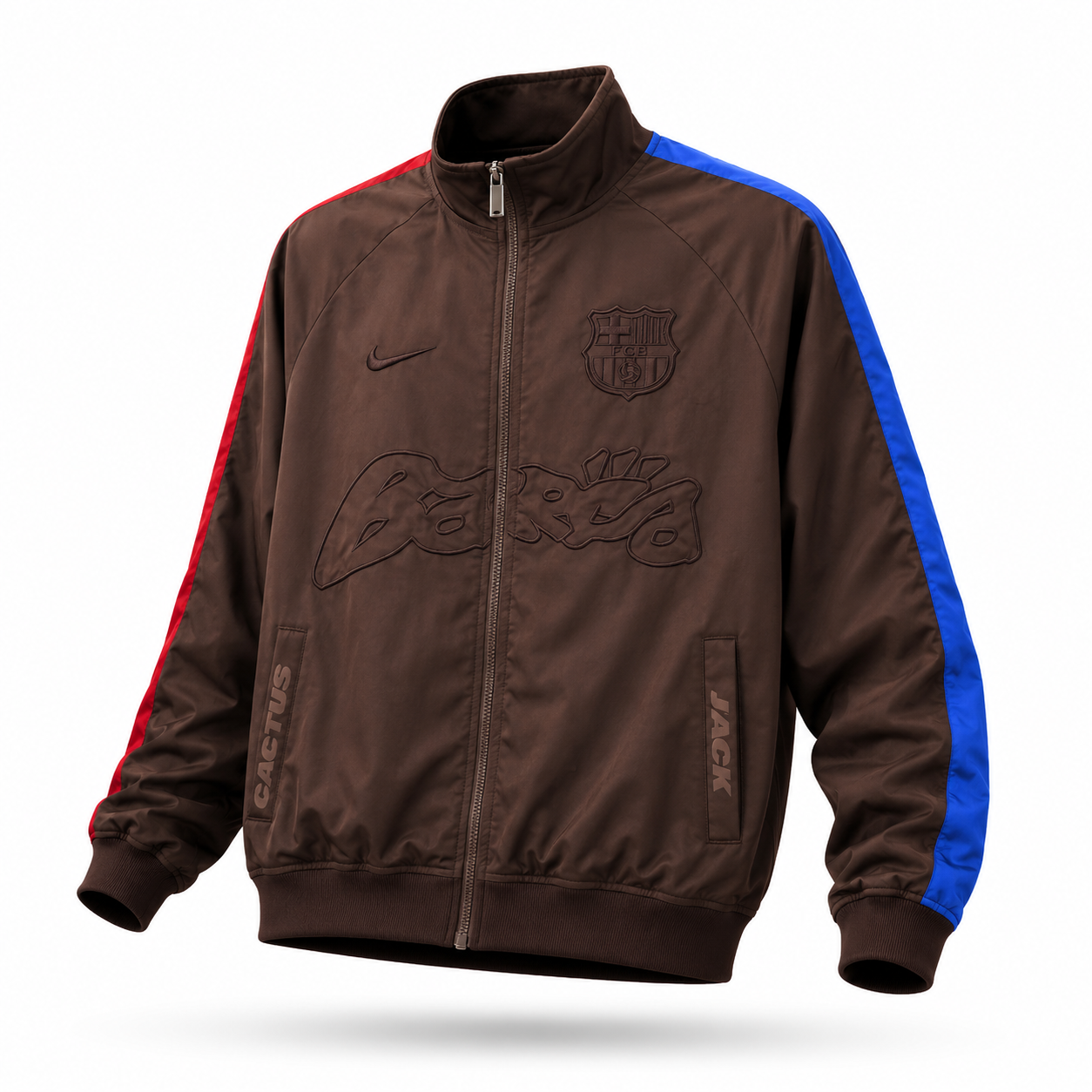 Barcelona Travis Scott Windbreaker Jacket – Matchweek Company Barcelona Travis Scott Windbreaker Jacket – Matchweek Company