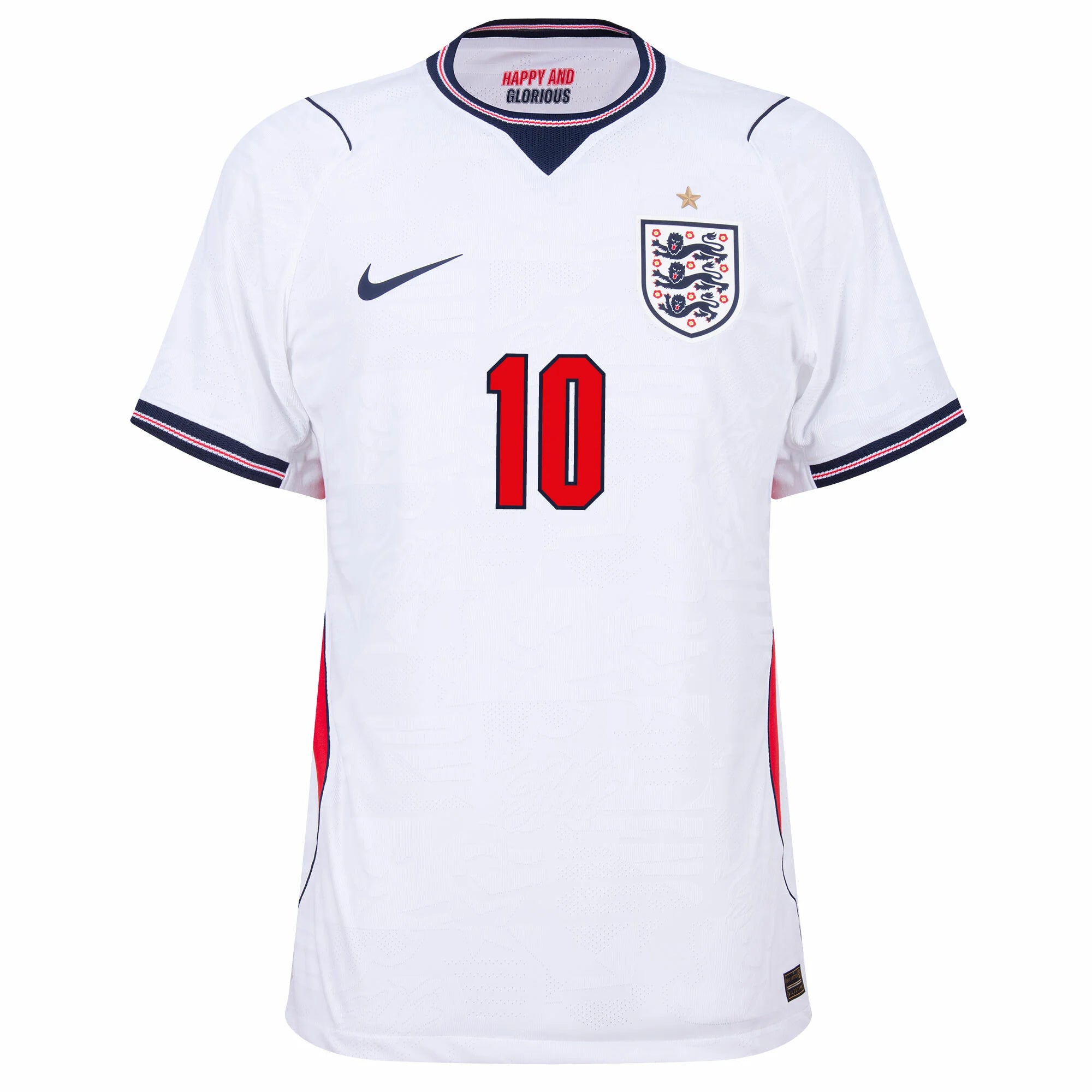 England Aero-Fit Match Home Bellingham 10 Jersey 2026-2027 (Official Printing) (Fan)