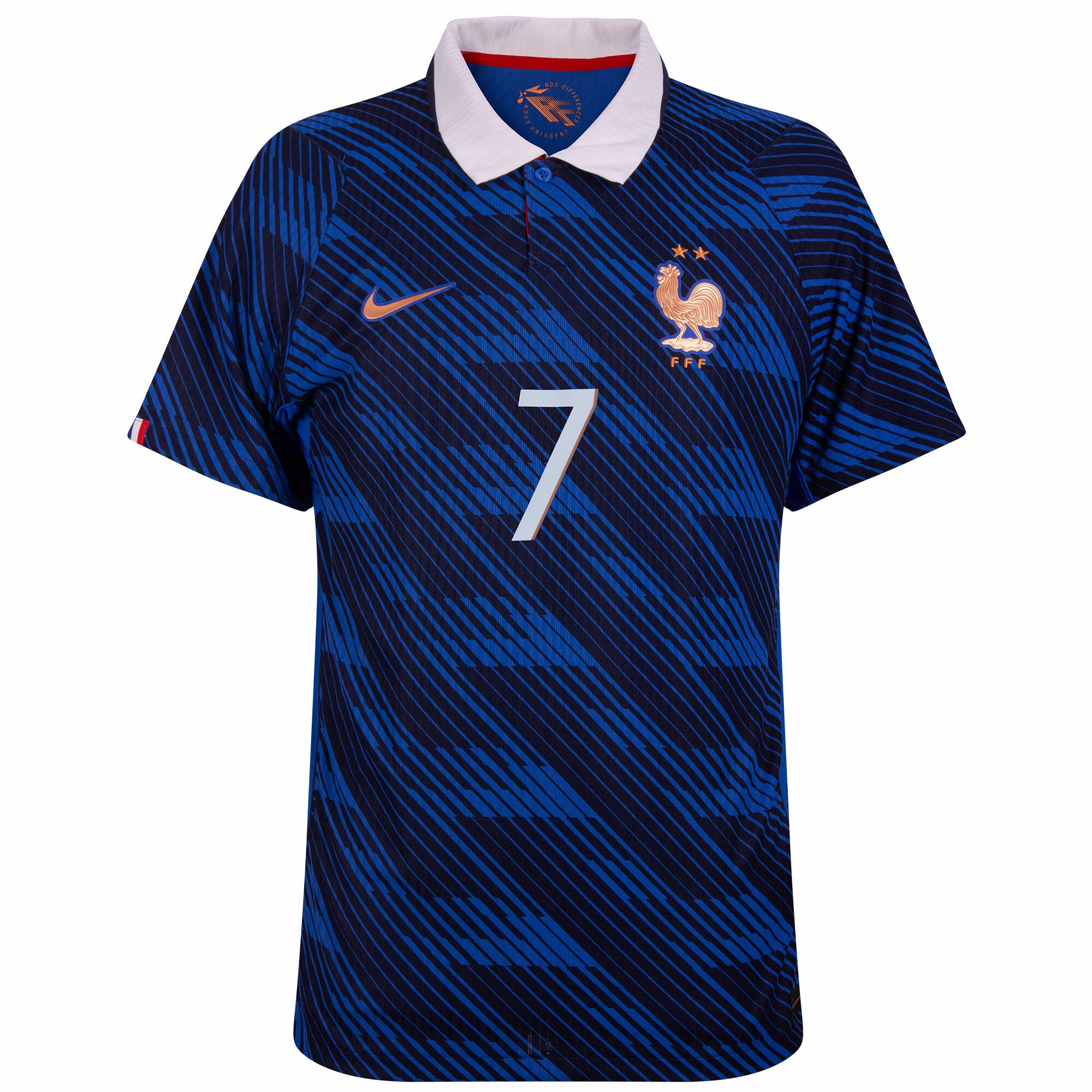 France Aero-Fit Match Home Dembele 7 Jersey 2026-2027 (Official Printing) (Player)