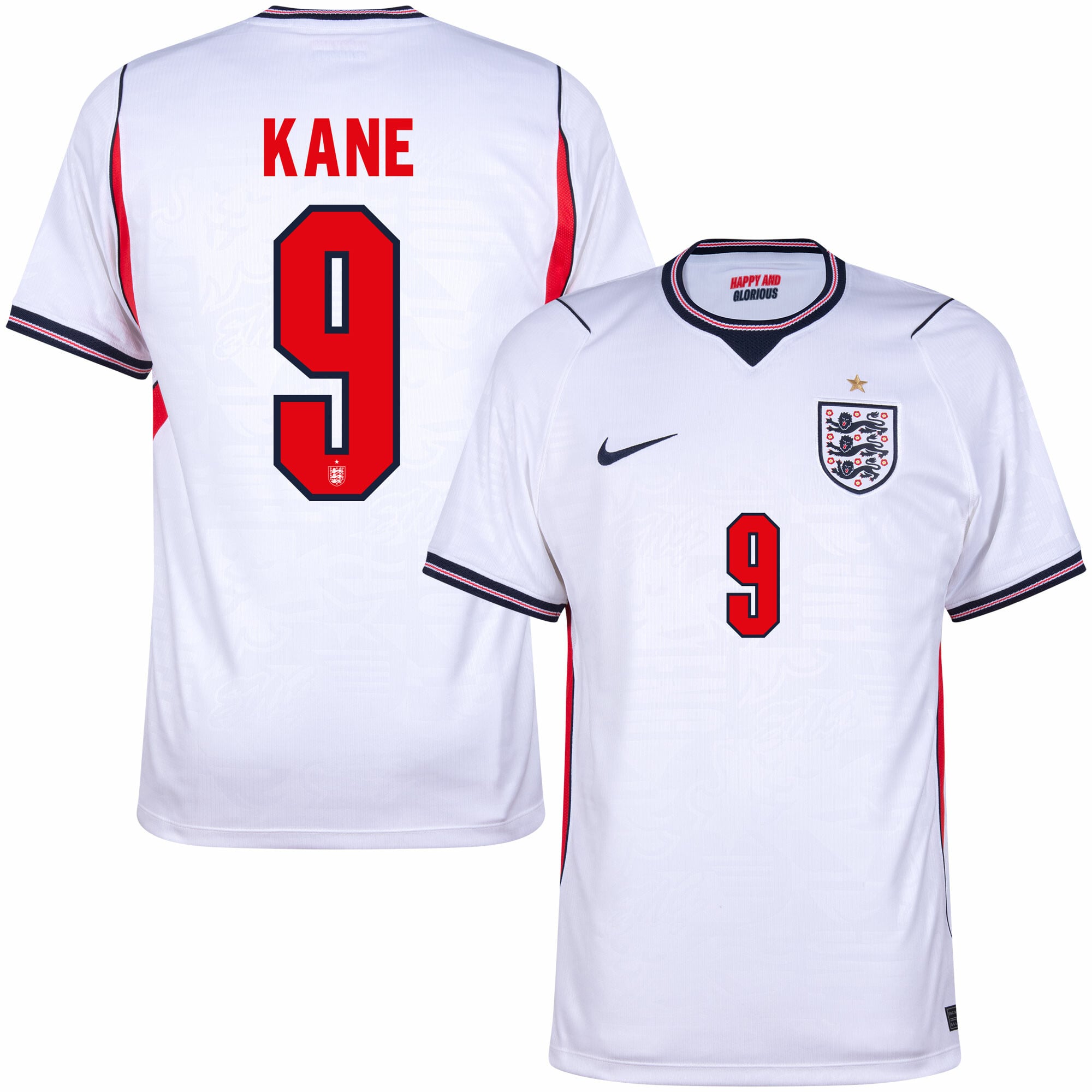 England Fan Jersey Home Kane 9 Shirt 2026-2027 (Official Printing)