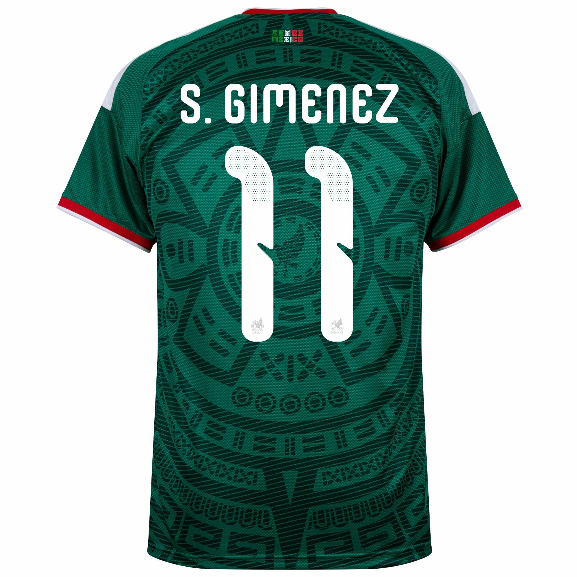 Mexico Home Jersey S. Gimenez 11 Shirt 2026-2027 (Official Printing) (Fan Version)