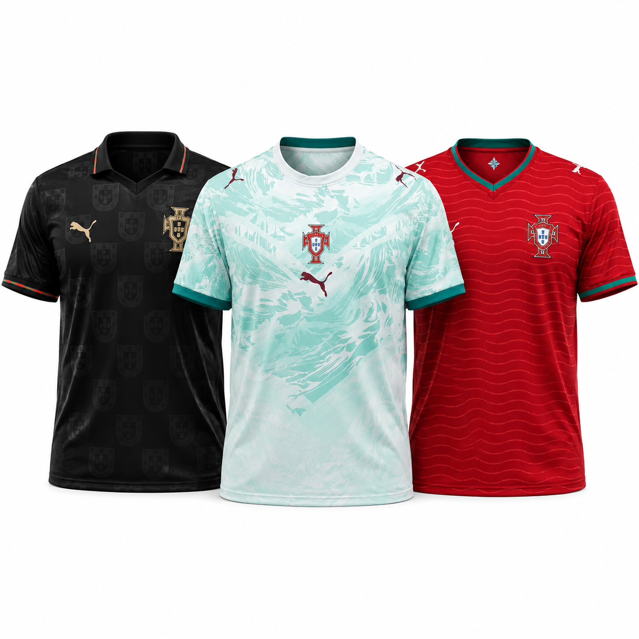 Portugal 2026 World Cup 3-Shirt Kit (Player Version)