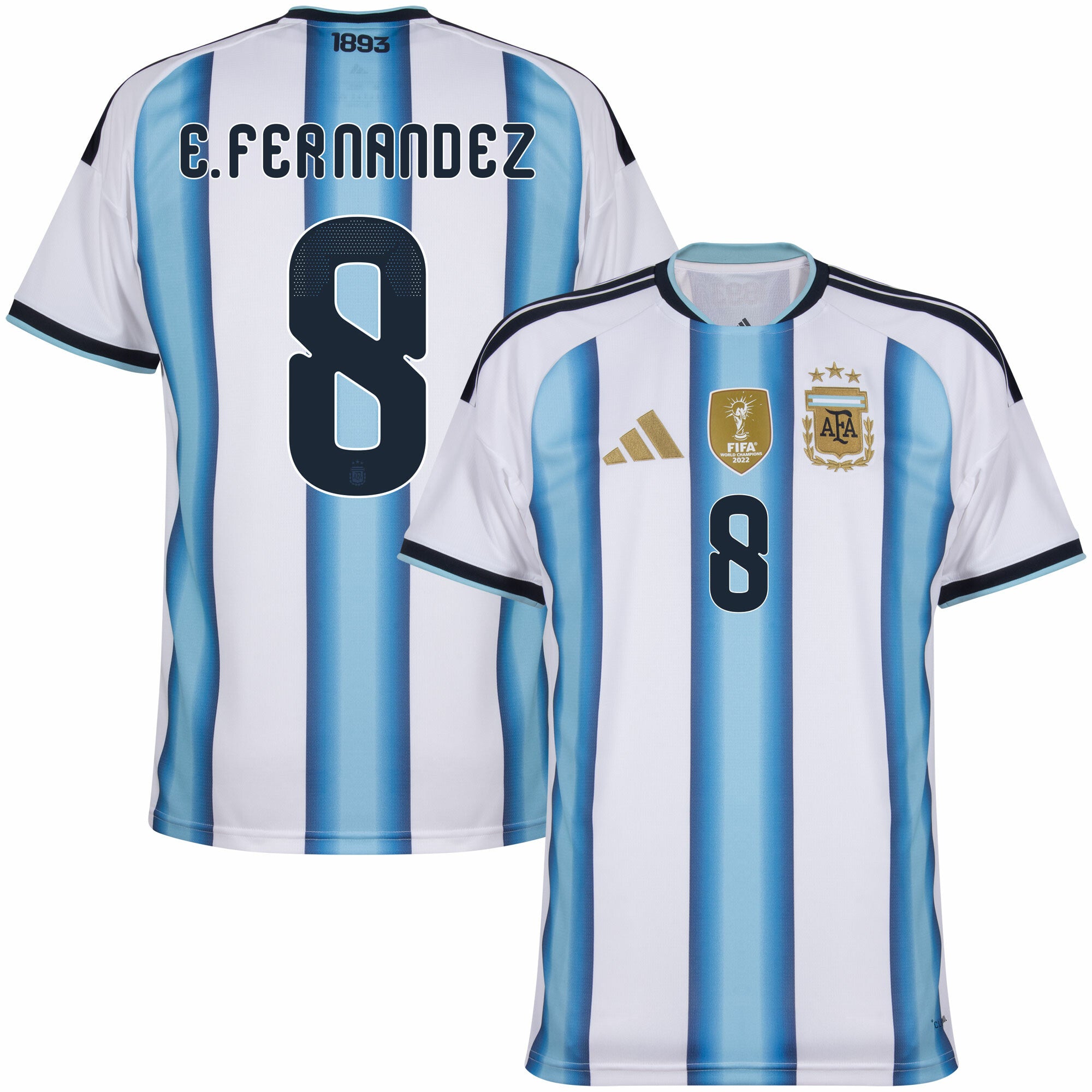 Argentina Home E.Fernandez 8 Jersey 2026-2027 (Official Printing)