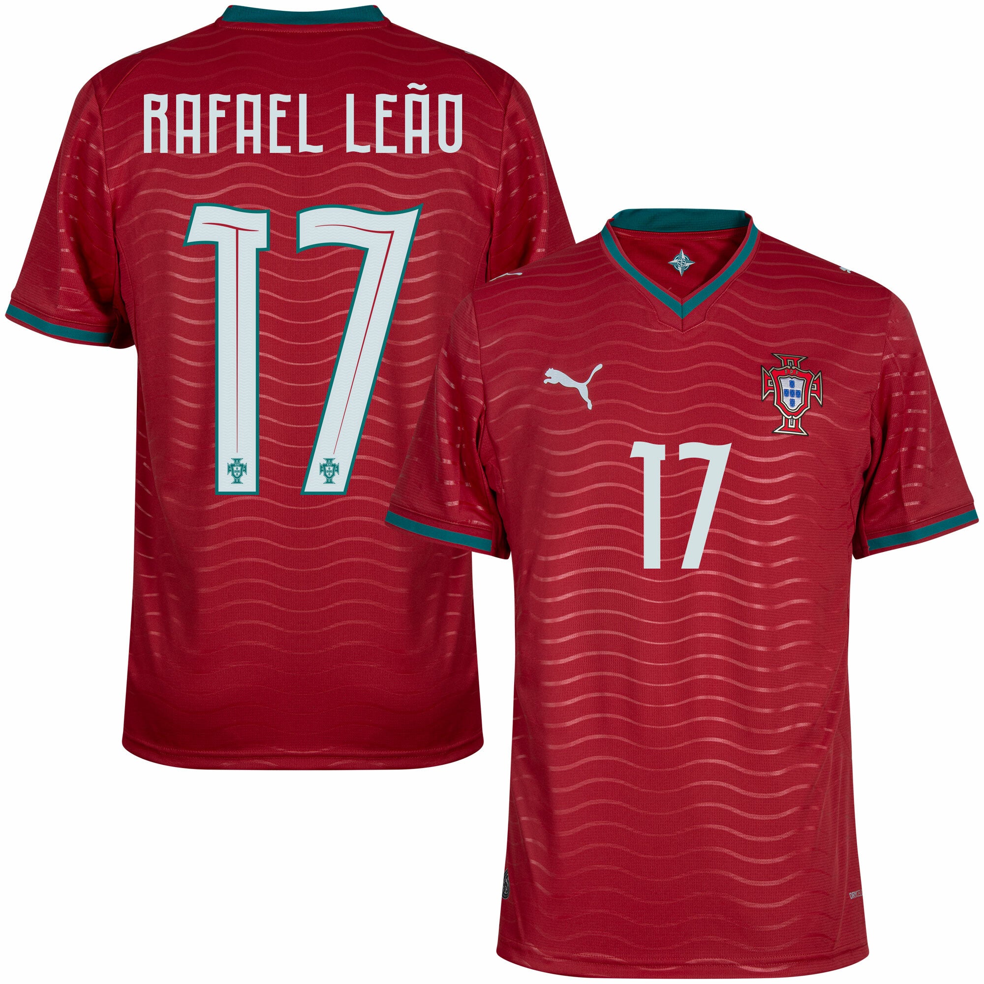 Portugal Home R. Leão 17 Jersey 2026-2027 (Official Printing)