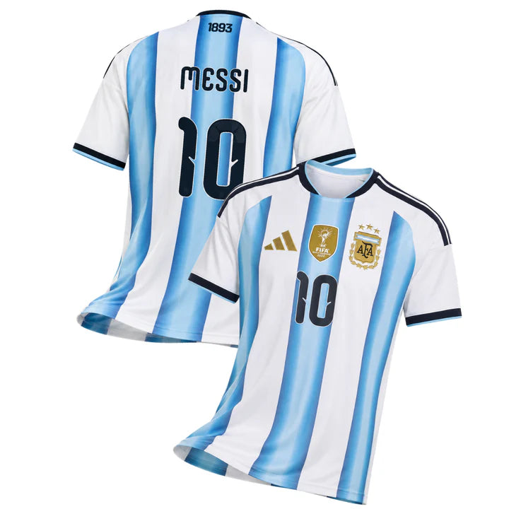 Argentina Home Jersey Customized Messi #10 — 2026 World Cup (Fan Version)
