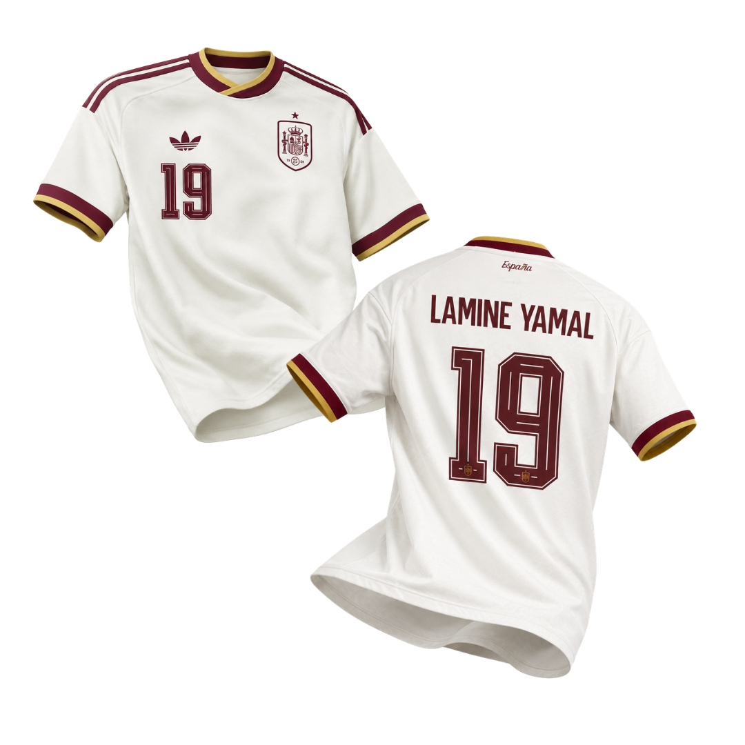 Spain Lamine Yamal #19 World Cup Jersey II (Player Version)