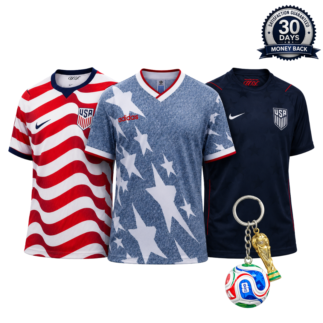 USA United States 2026 World Cup 3-Shirt Kit (Player Version)