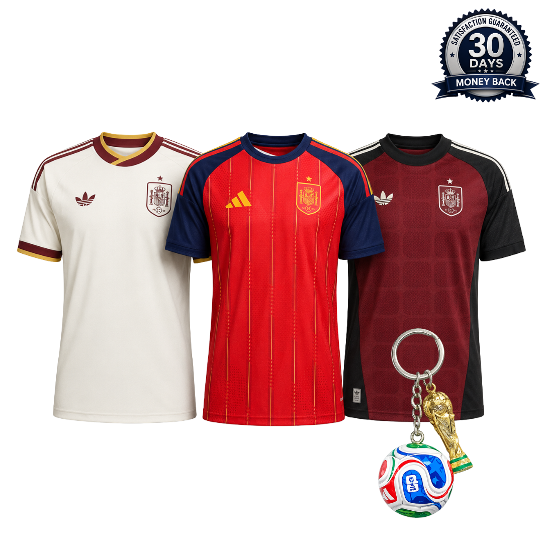 Spain 2026 World Cup 3-Shirt Kit