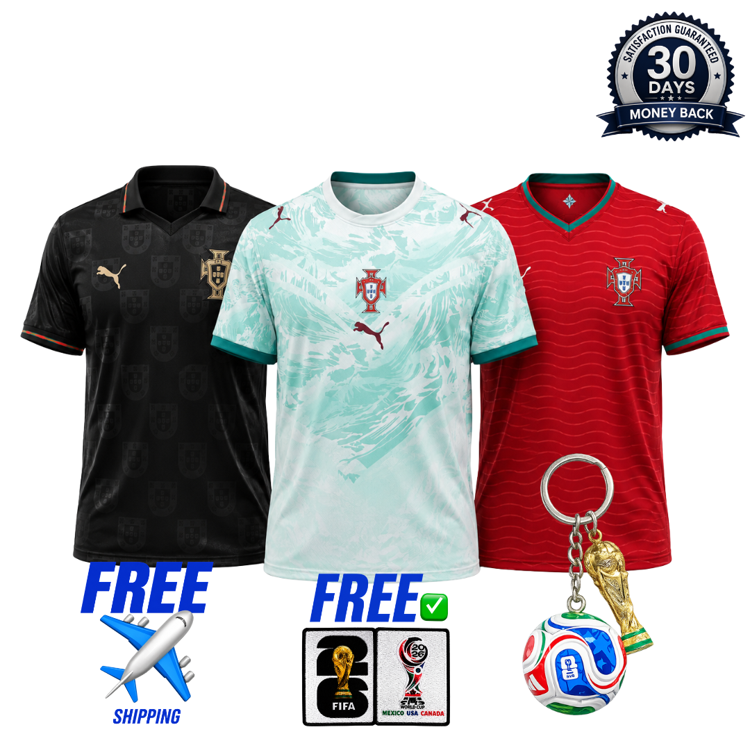 Portugal 2026 World Cup 3-Shirt Kit (Player Version)