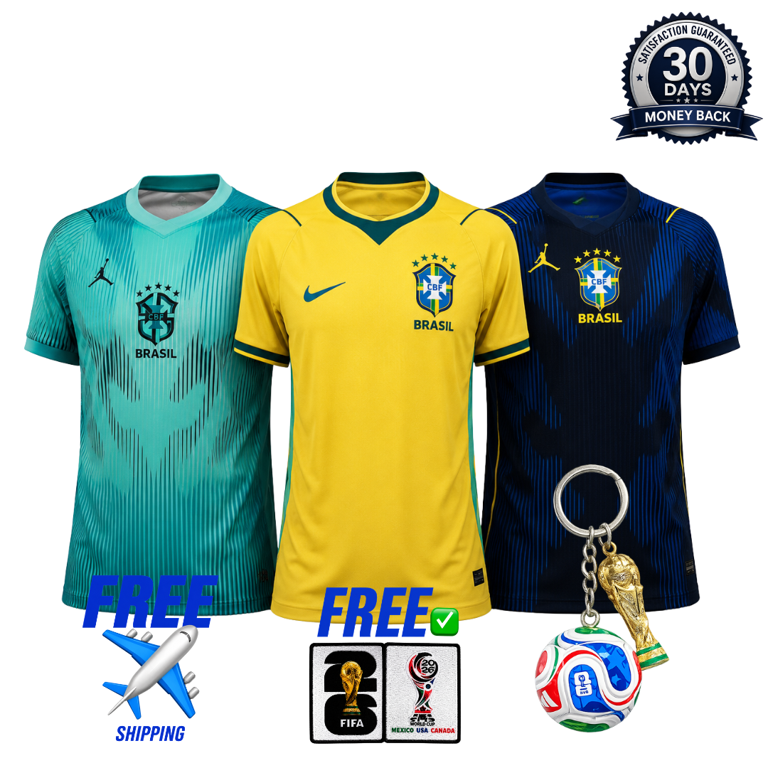Brazil 2026 World Cup 3-Shirt Kit