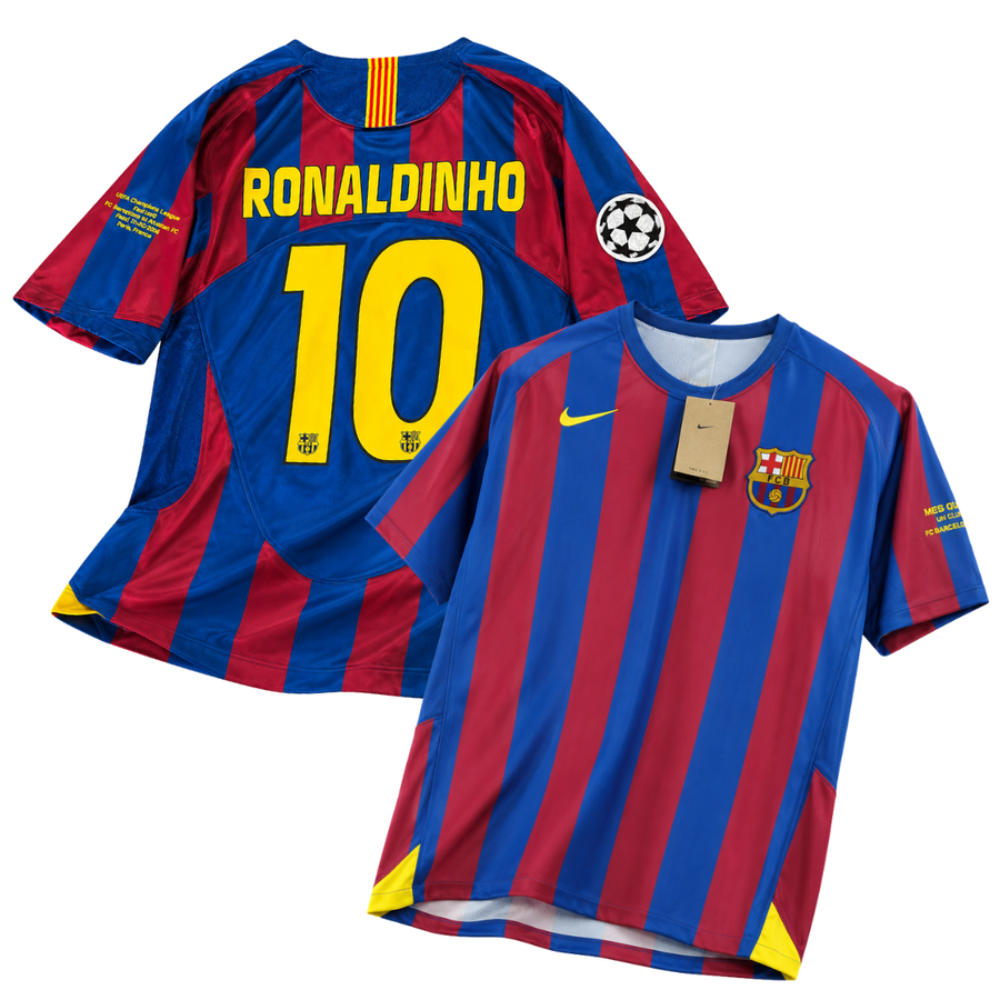 Barcelona 2006 Ronaldinho #10 Retro Jersey