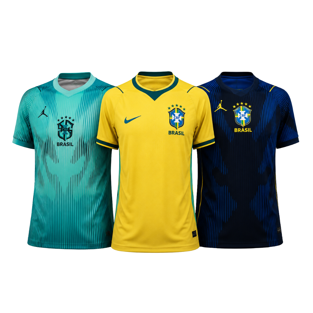 Brazil 2026 World Cup 3-Shirt Kit (Player Version)