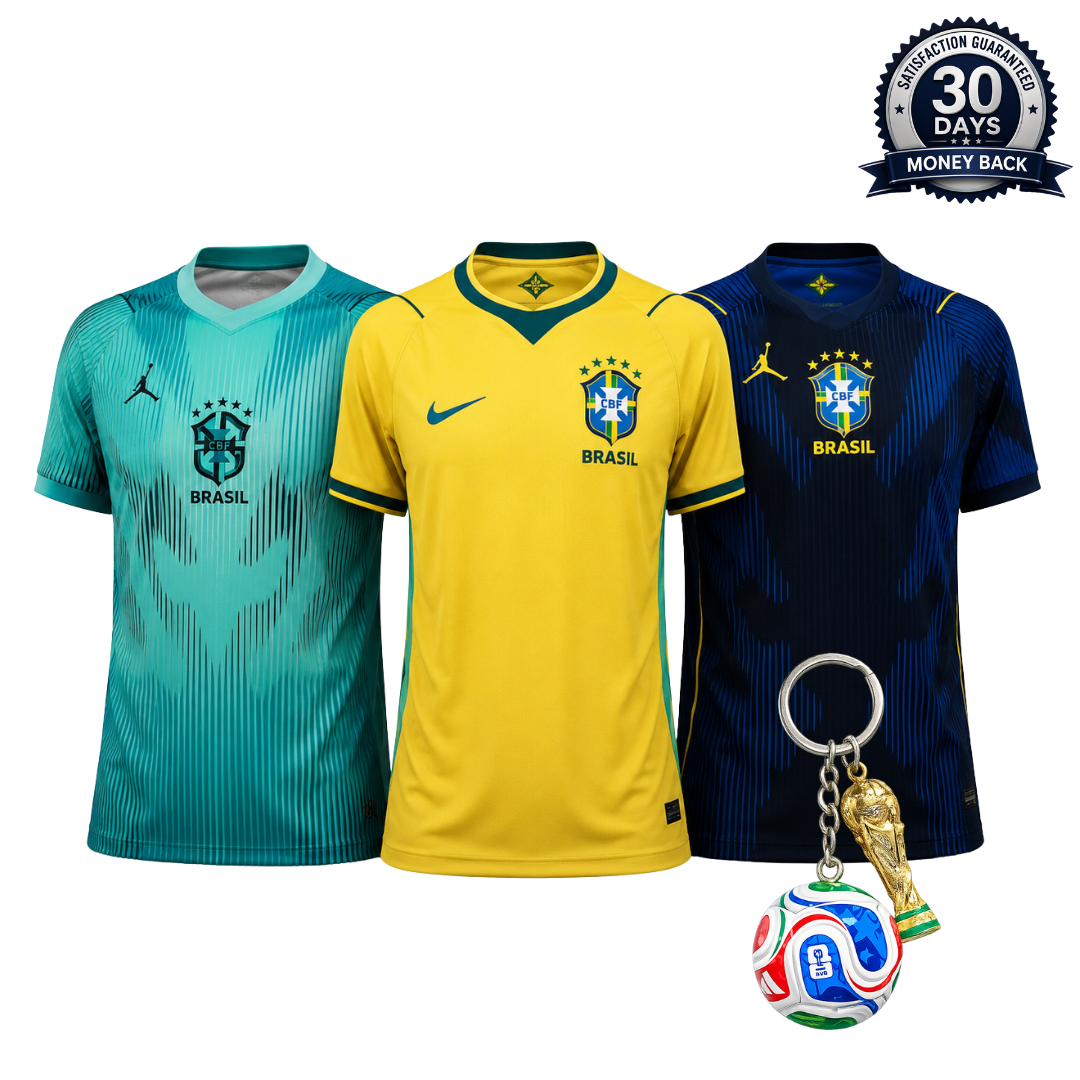 Brazil 2026 World Cup 3-Shirt Kit