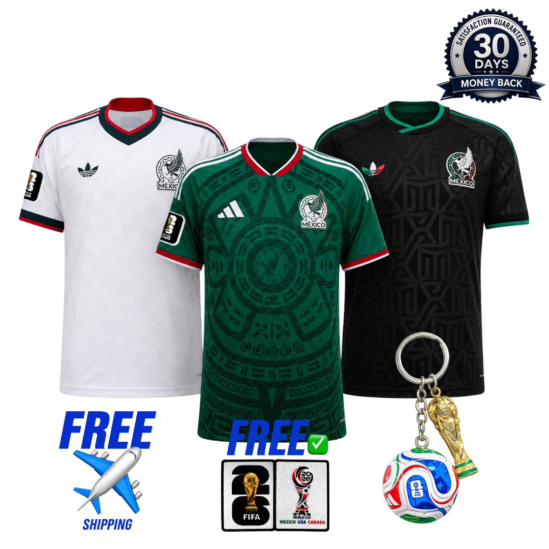 Mexico 2026 World Cup 3-Shirt Kit (Player Version)