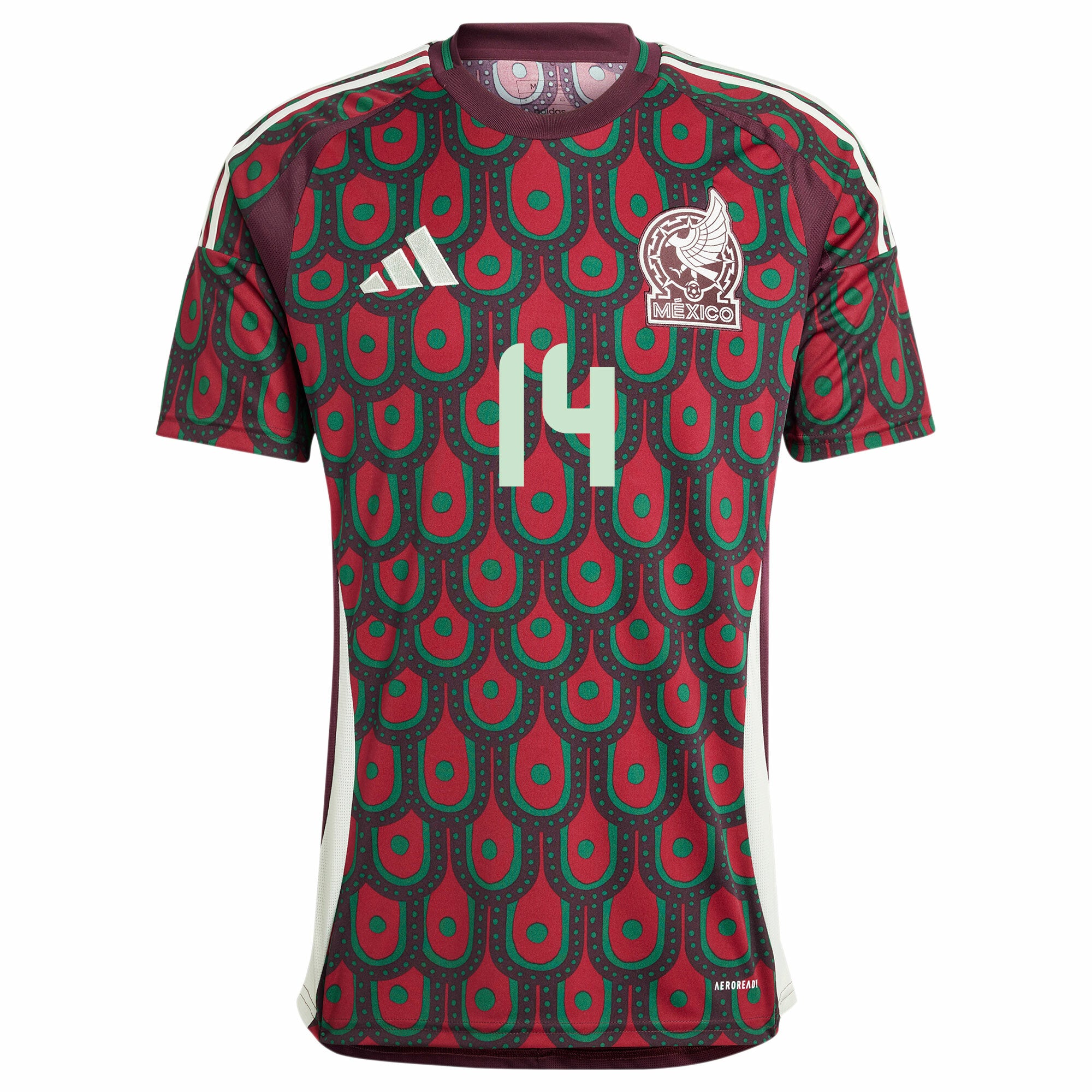 Mexico Home Chicharito 14 Jersey 2024-2025 (Official Printing)