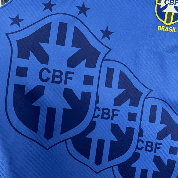 Brazil Retro II 1994 World Cup Soccer Jersey - Blue