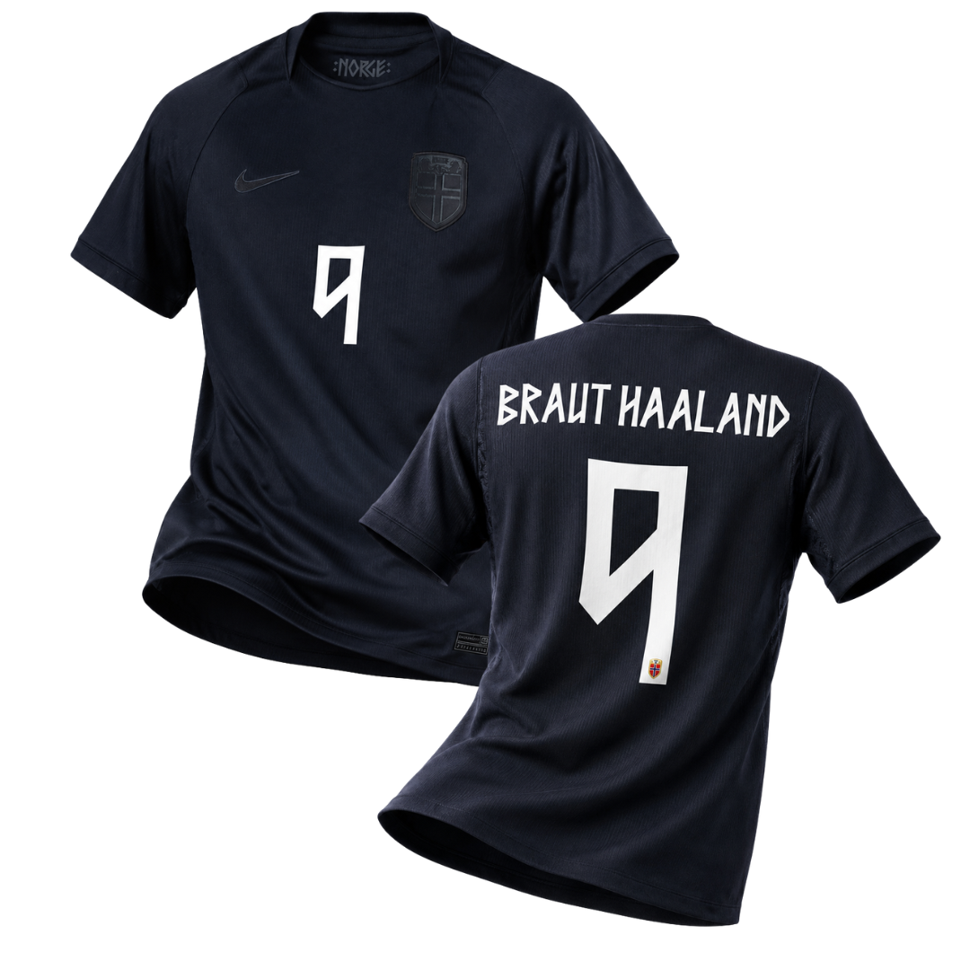 Norway Away Braut Haaland 9 Jersey 2026-2027 (Official Printing) - Authentic Player